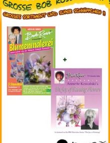 Bob Ross Blumenmalerei DVD + Buch
