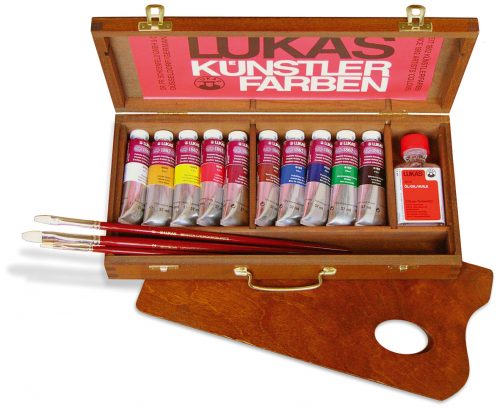 Lukas 1862 - Ölfarben im Holzkoffer klein