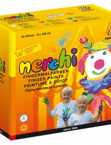 nerchau nerchi Fingermalfarben 6er-Set "Im Zirkus"