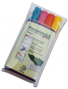 nerchau Porcelan Art pen, Porzellanmalstifte 4er-Set Trend