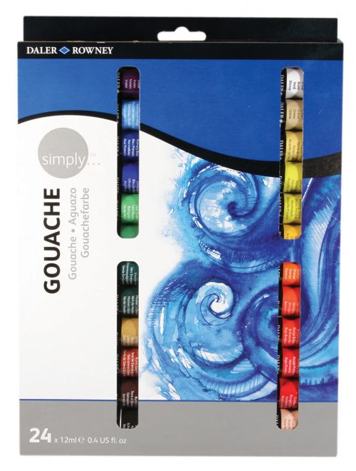 Simply Gouache 24er Set, je 12ml Tuben