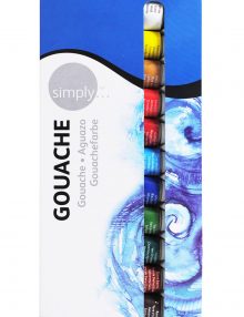 Simply Gouache 12er Set, je12ml Tuben