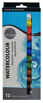 Simply Aquarell, 12er Set je 12 ml Tuben